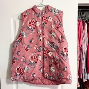 Kensie reversible floral vest